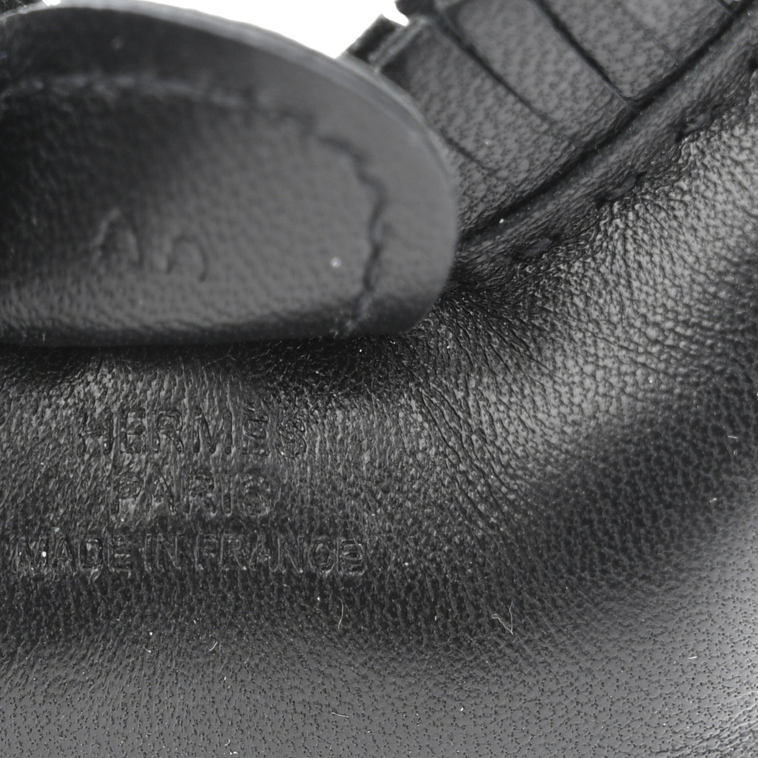 Hermes Milo Lambskin Grigri Rodeo Horse Bag Charm PM So Black 3 of 5