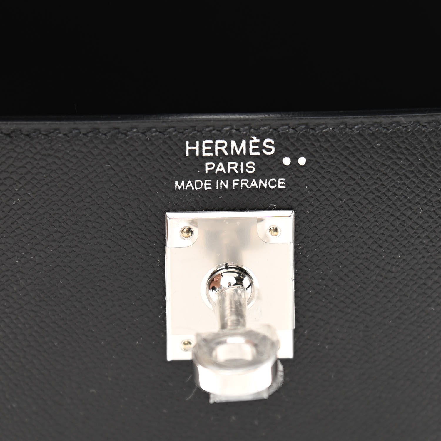 Hermes Madame Calfskin Shiny Niloticus Crocodile Kelly Sellier Touch 25 Black 6 of 11