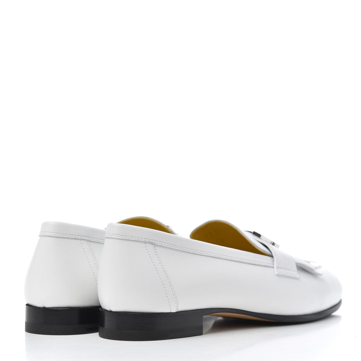 Calfskin Womens Royal Loafers 36.5 White