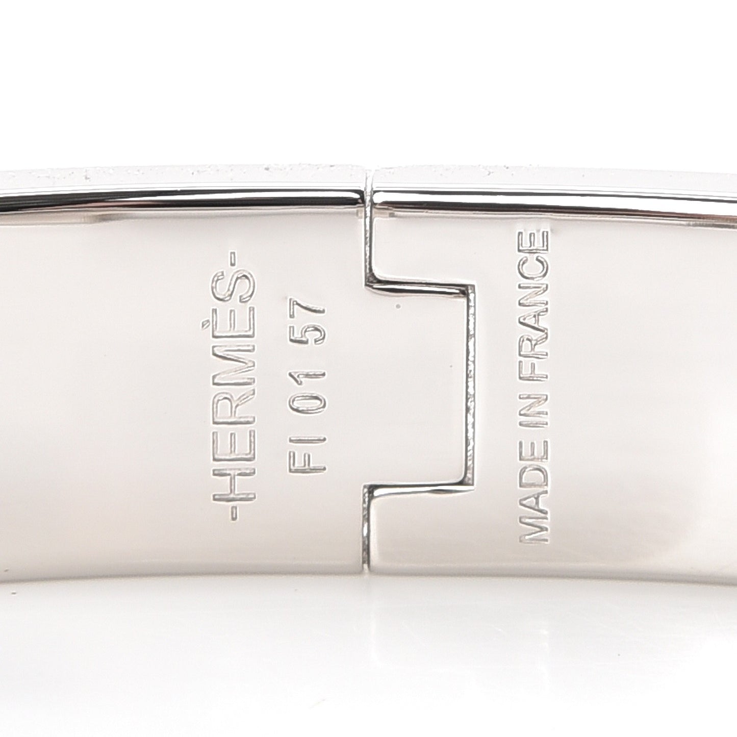 Matte Enamel Narrow Clic Clac HH Bracelet GM Black
