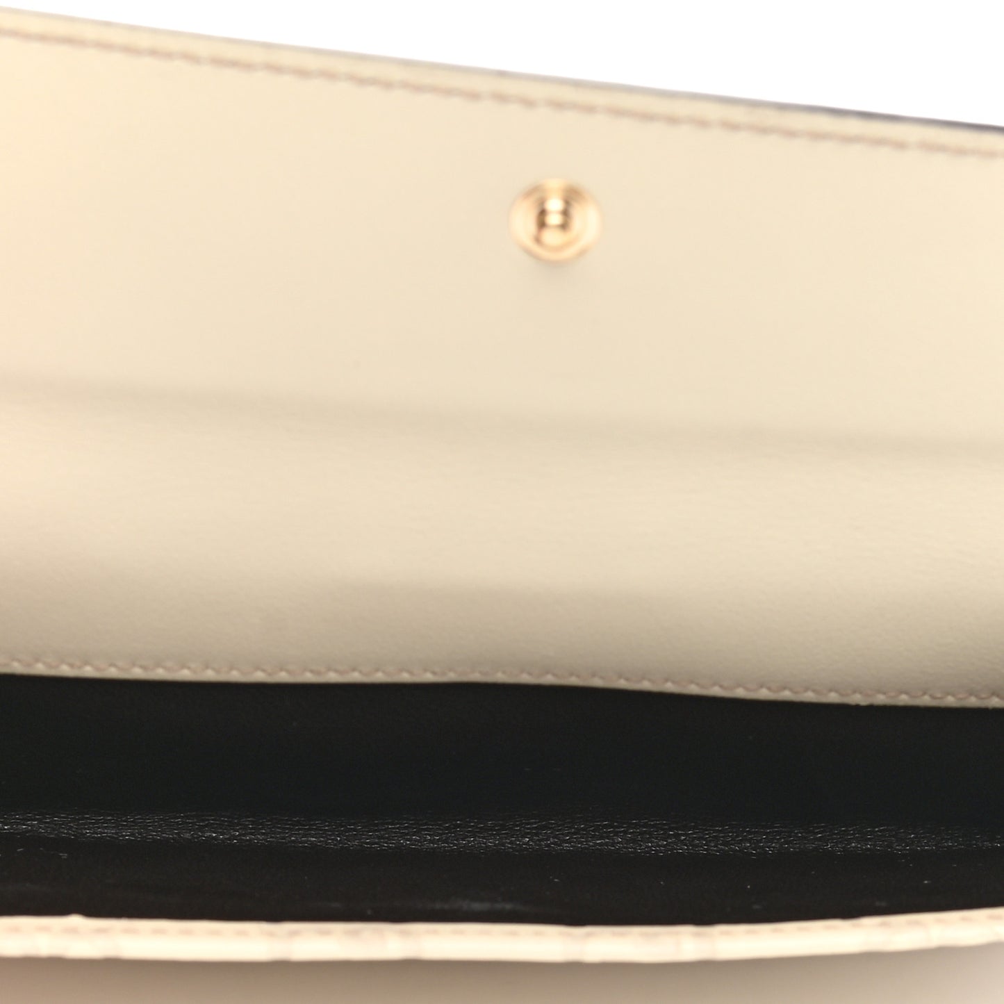 Guccissima Heart Continental Wallet Off White