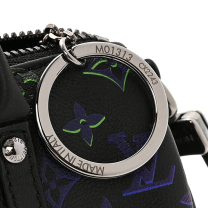 Louis Vuitton Monogram Spotlight Mini Keepall Bag Charm Key Holder Black Borealis 5 of 6