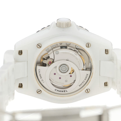 Chanel Stainless Steel Ceramic 38mm J12 Automatic Watch White 4 of 5