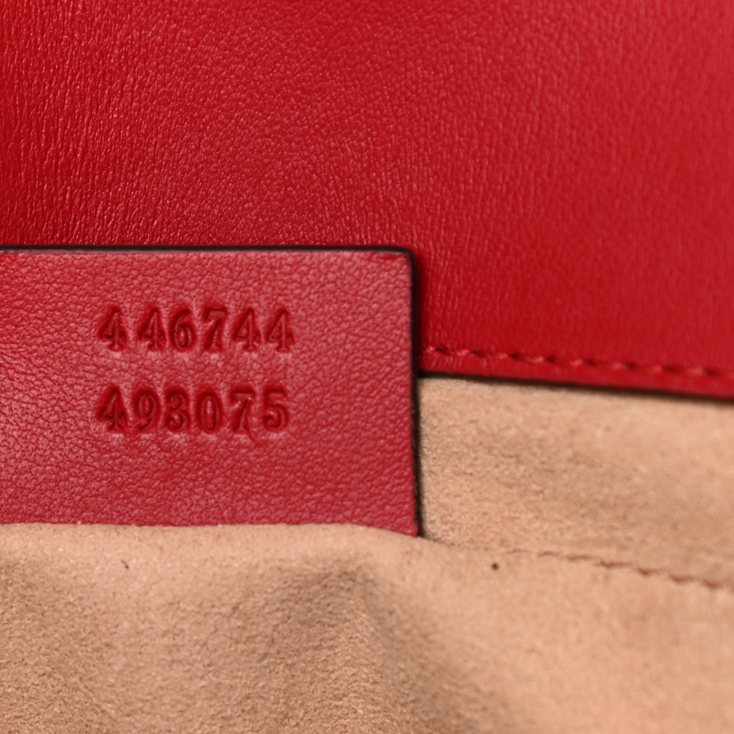 Calfskin Matelasse Mini GG Marmont Shoulder Bag Hibiscus Red