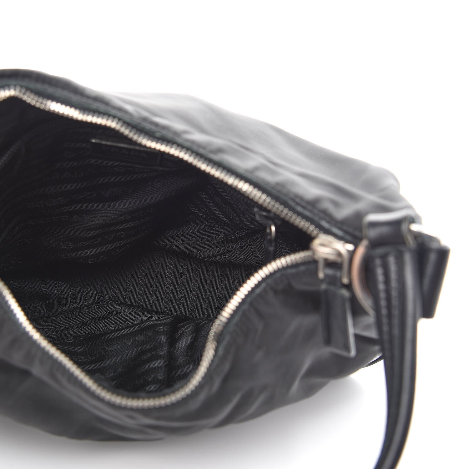 Prada Tessuto Nylon Shoulder Bag Black 5 of 14