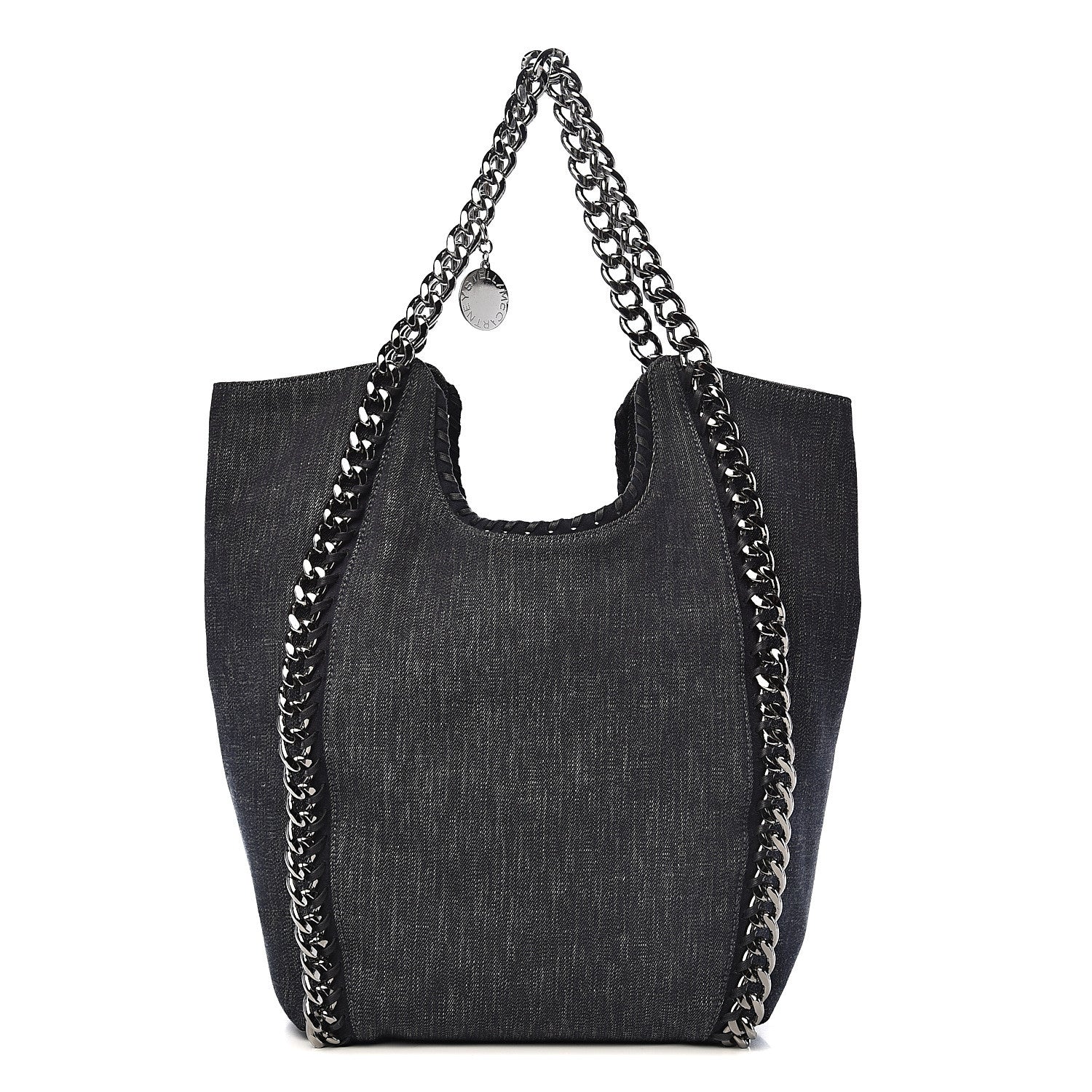 Stella McCartney Denim Chain Falabella Tote Blue 1 of 8