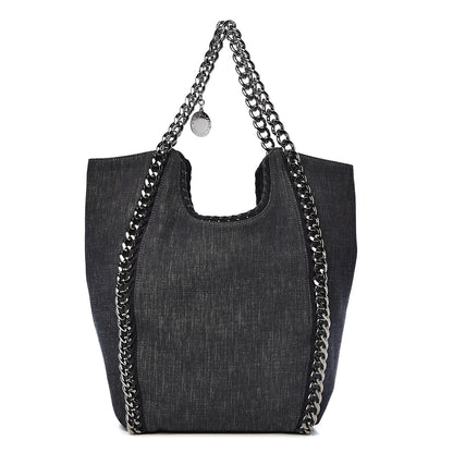 Stella McCartney Denim Chain Falabella Tote Blue 1 of 8