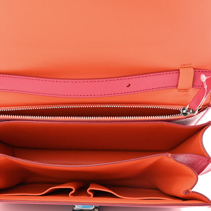 Celine Goatskin Medium Classic Box Flap Bag Dark Pink 5 of 10
