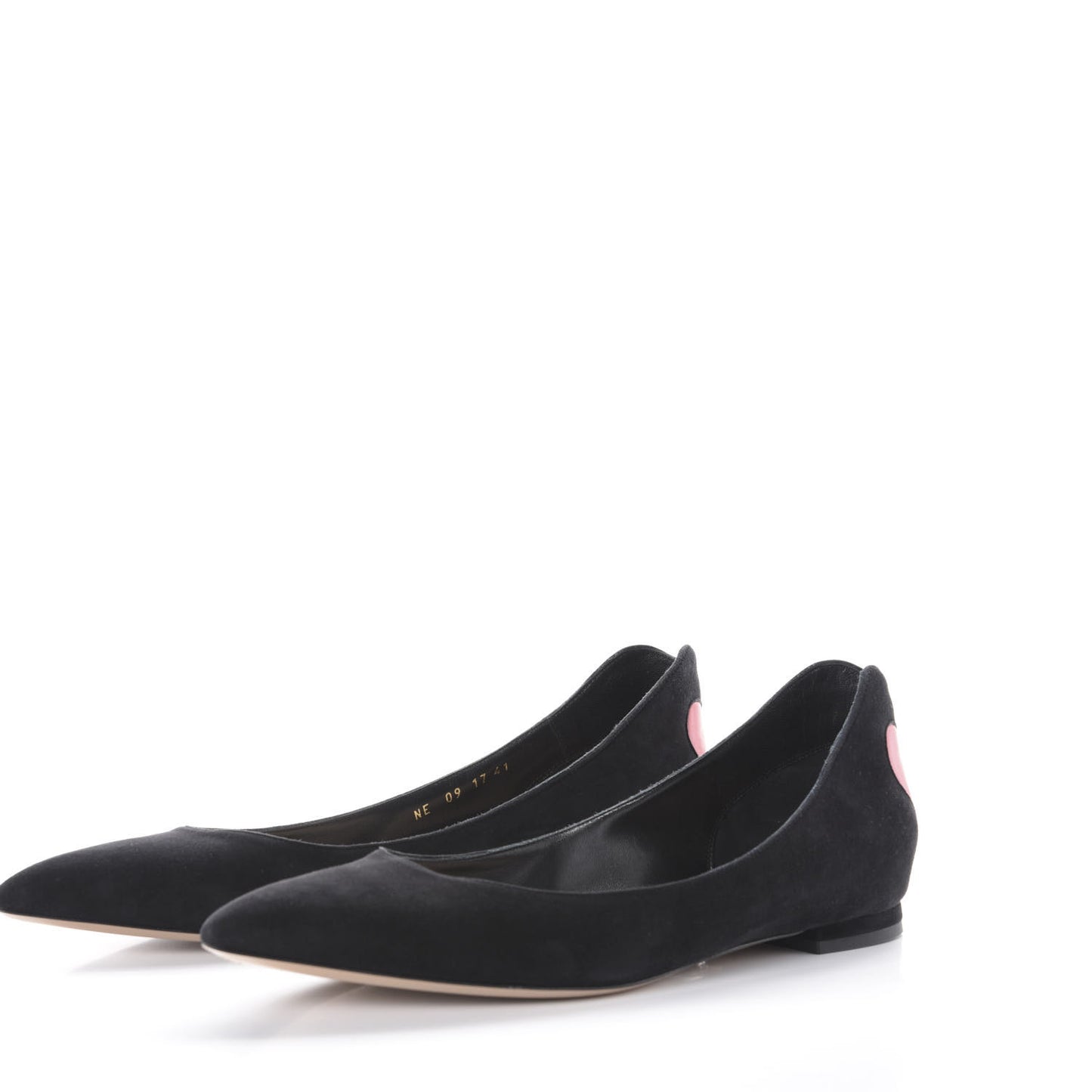 Suede Dior Amour Ballet Flats 41 Black