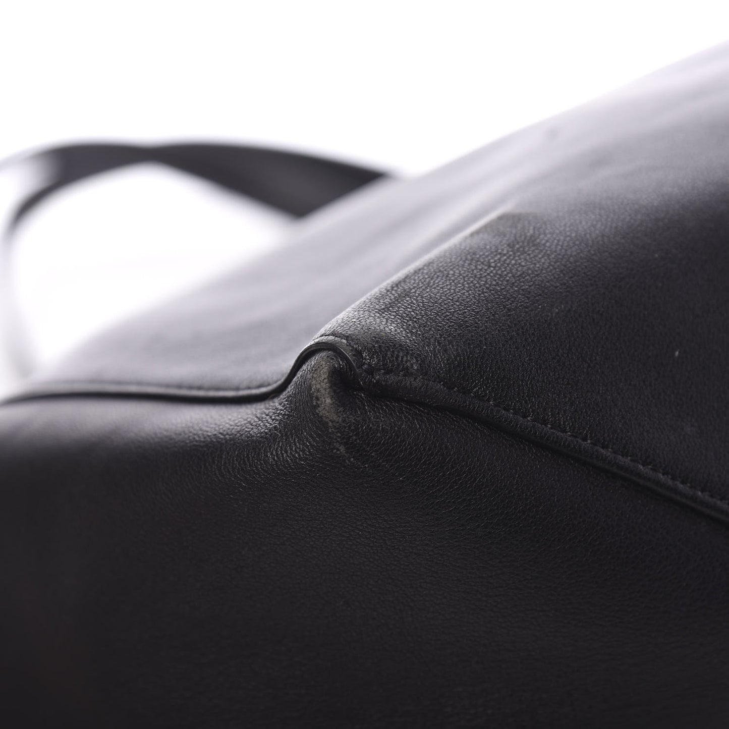 Lambskin Horizontal Cabas Black