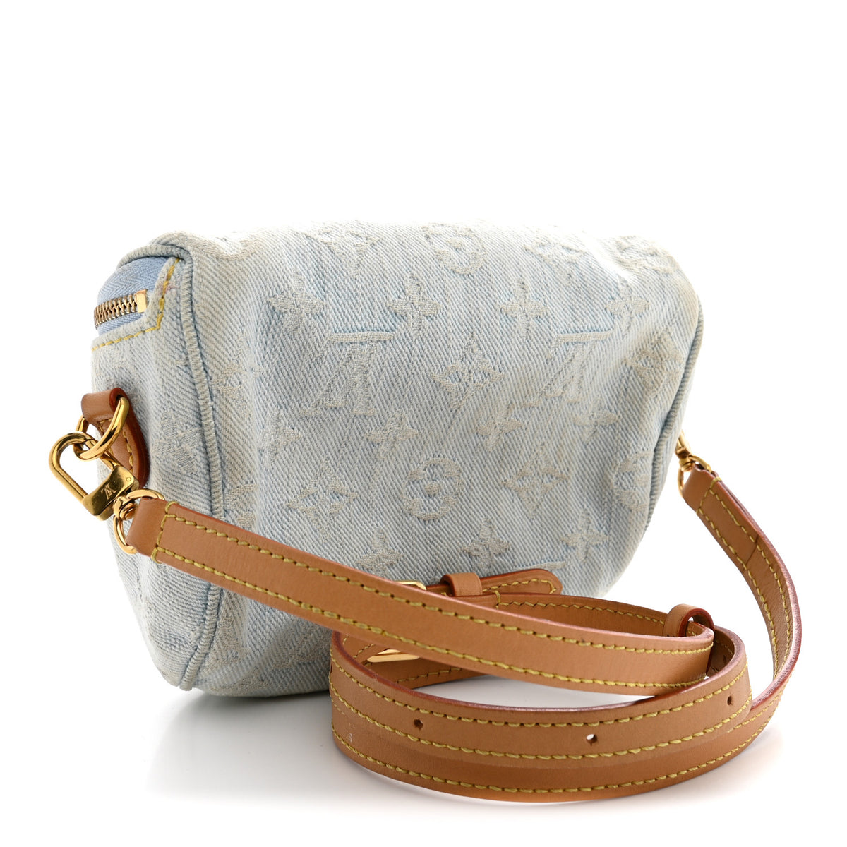 Louis Vuitton Monogram Denim Mini Bumbag Sky Blue 3 of 12