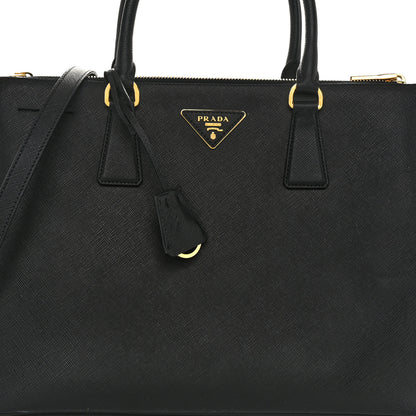 Prada Saffiano Lux Large Galleria Double Zip Tote Black 8 of 10