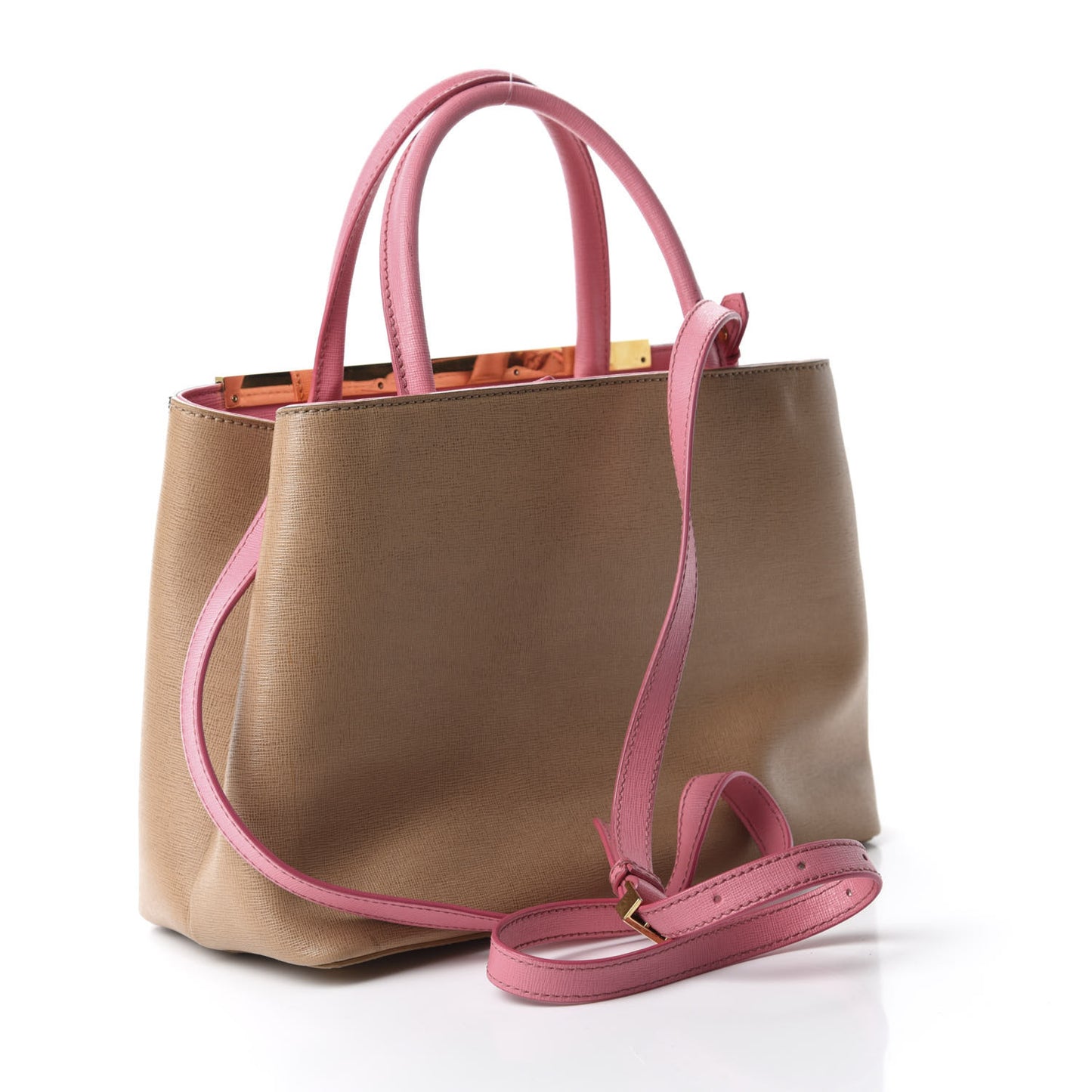 Vitello Elite Monster Petite 2Jours Tote Cuoio Lollypop Multicolor