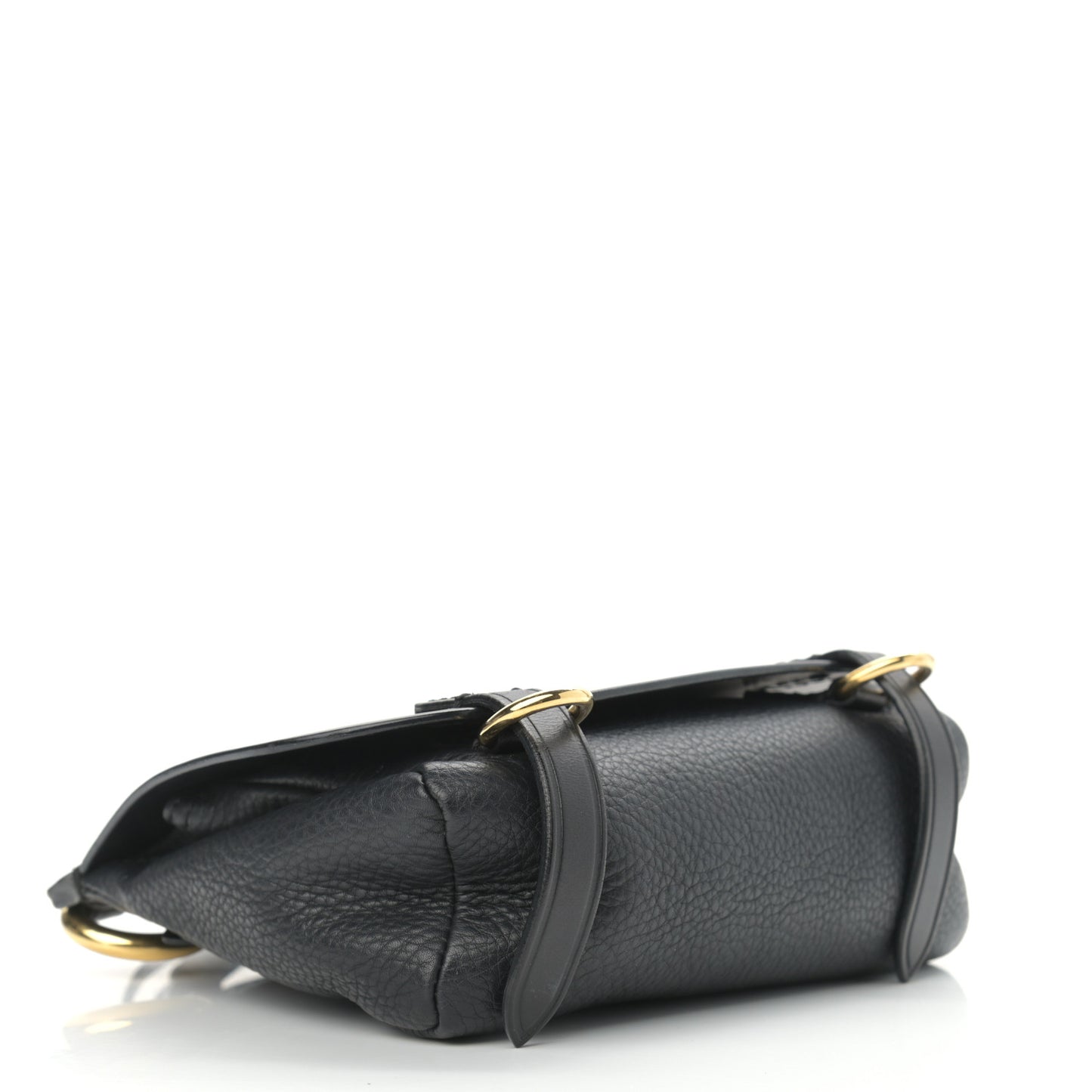 Soft Grain Calfskin Baby Bridle Saddle Bag Black