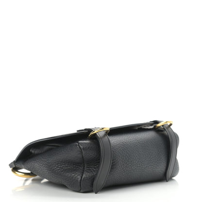 Burberry Soft Grain Calfskin Baby Bridle Saddle Bag Black 4 of 11