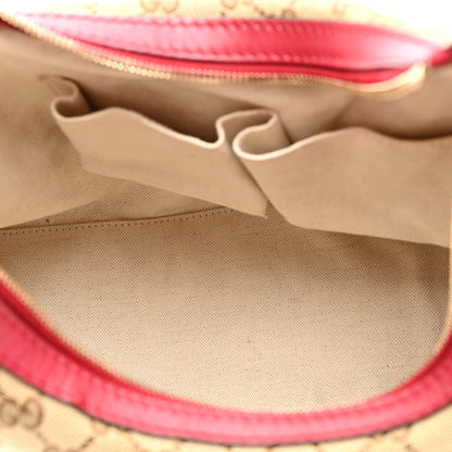 Gucci Monogram Medium Lovely Heart Hobo Red 5 of 12