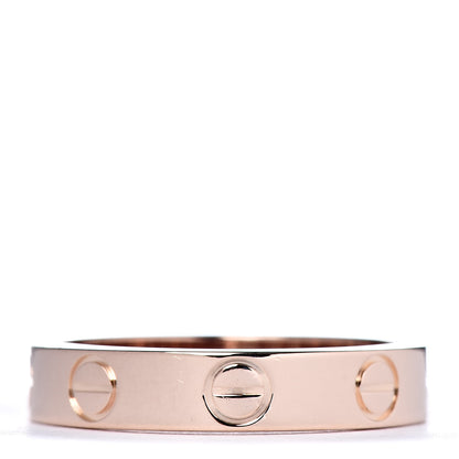 Cartier 18K Pink Gold 3.5mm LOVE Wedding Band Ring 48 4.5 3 of 4