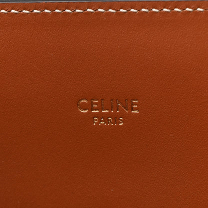 Celine Canvas Calfskin Anchor Print Small Vertical Cabas  Tan 6 of 12