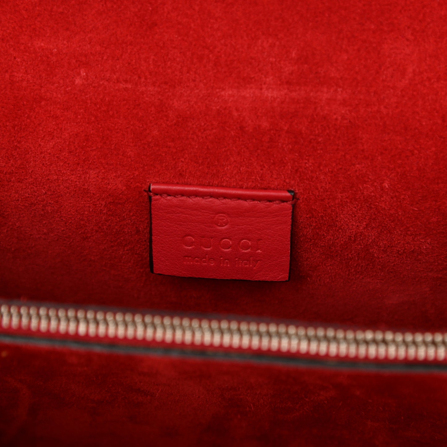 GG Supreme Monogram Suede Small Dionysus Shoulder Bag Beige Ebony Vulcanic Red