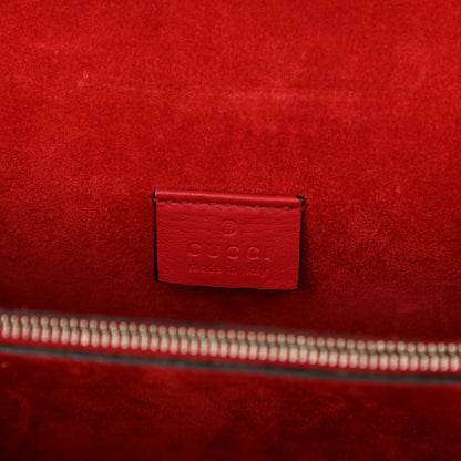 Gucci GG Supreme Monogram Suede Small Dionysus Shoulder Bag Beige Ebony Vulcanic Red 6 of 8