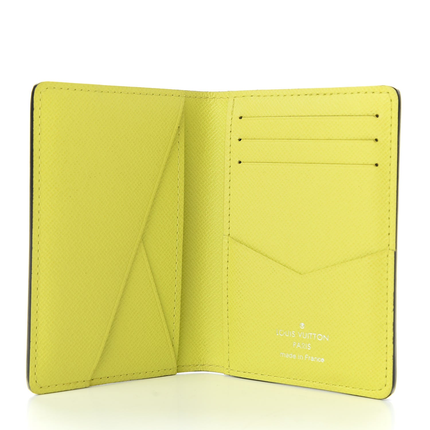 Louis Vuitton Monogram Taiga Pocket Organizer Yellow 5 of 7