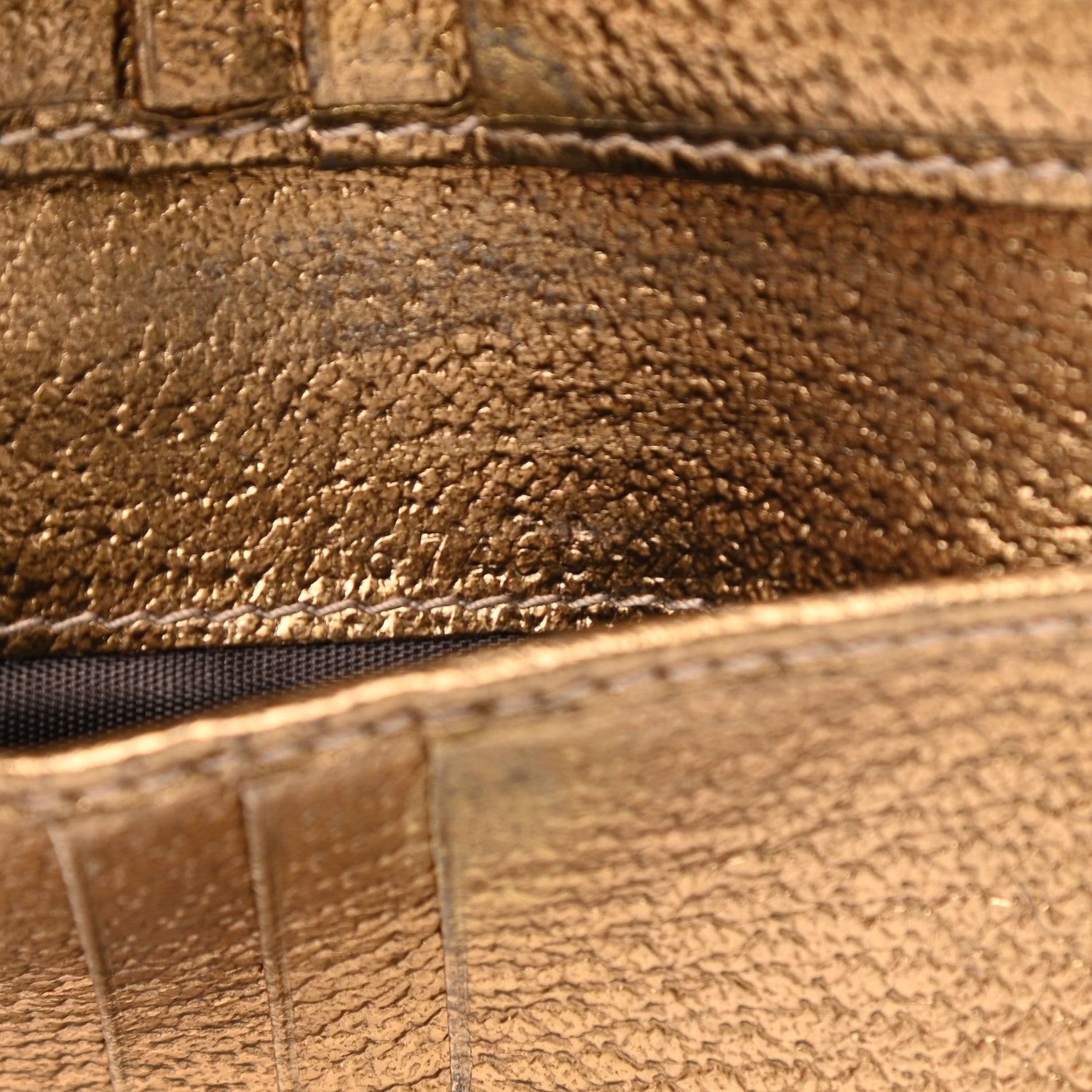 Gucci Monogram Princy Compact French Flap Wallet Gold 9 of 12