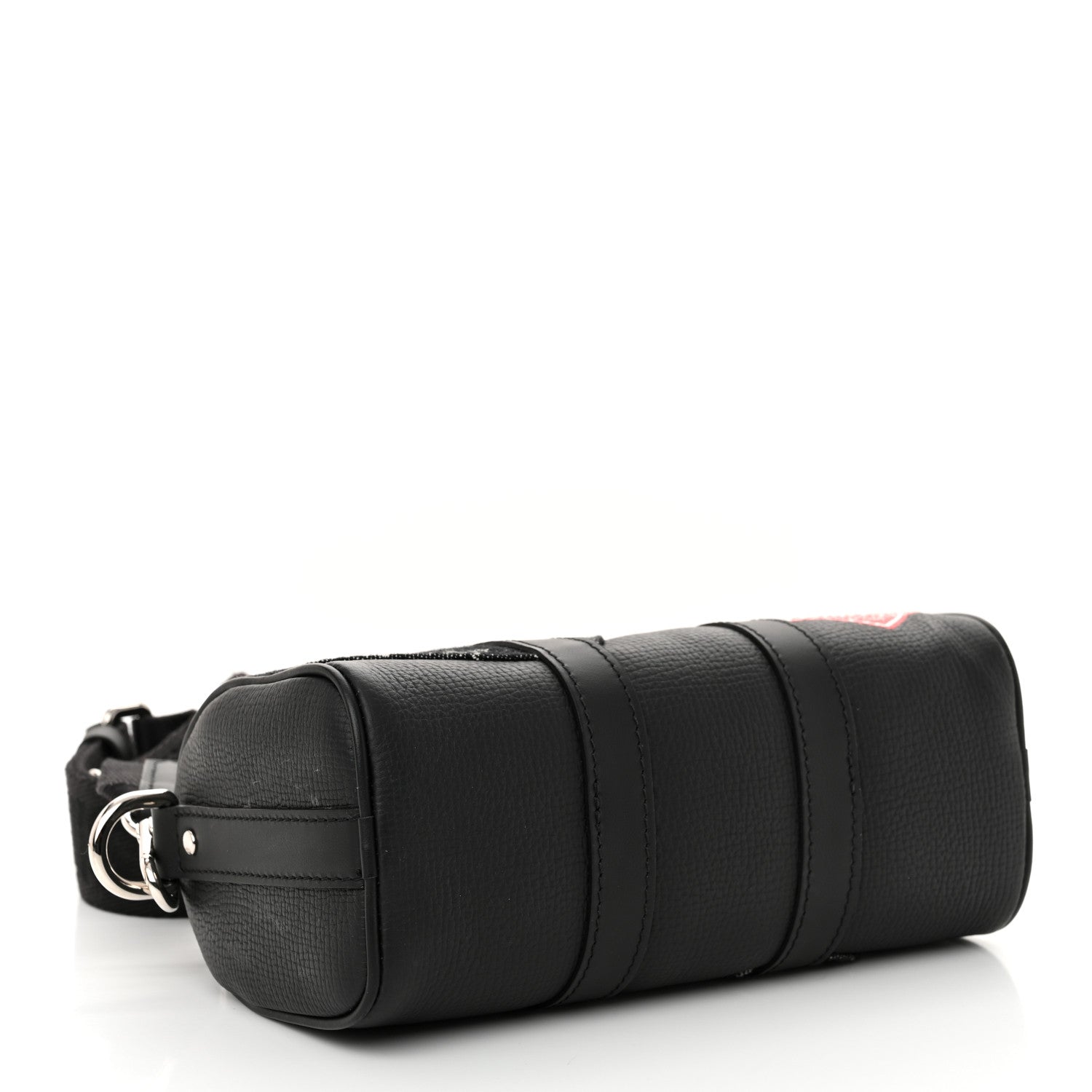 Louis Vuitton X NIGO Taurillon Monogram Denim Drip Keepall XS Black 4 of 9