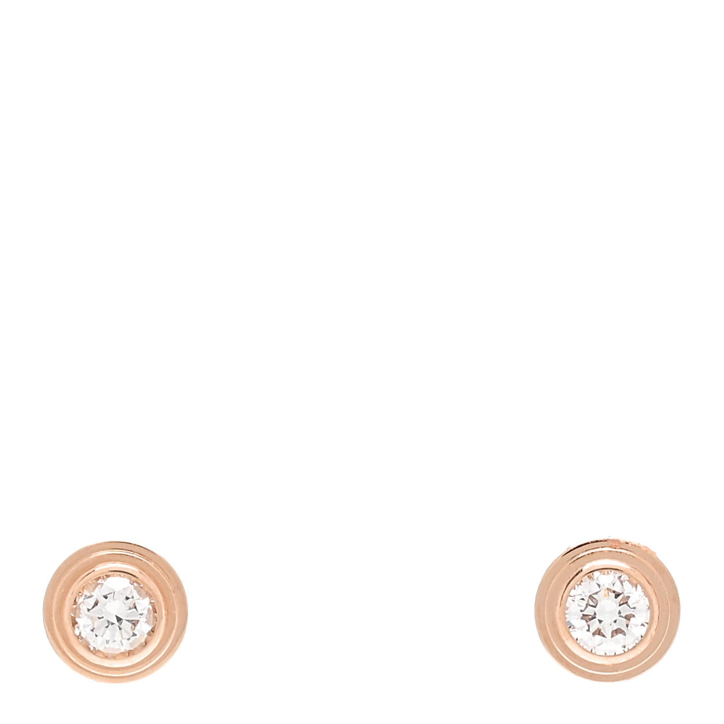 18K Pink Gold Diamond XS D'Amour Earrings