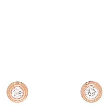 Cartier 18K Pink Gold Diamond XS D'Amour Earrings 1 of 6