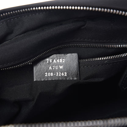 Fendi Nylon Fabric Jacquard Chamois FF 1974 East West Messenger Black Nuvola 6 of 9