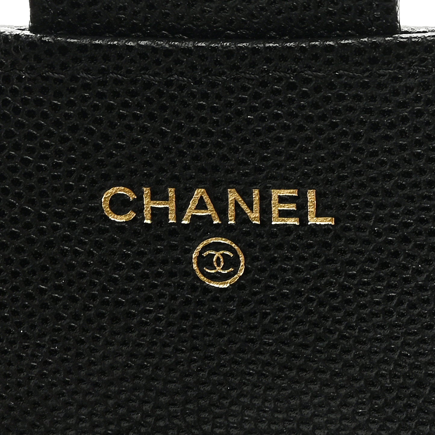Caviar Quilted Medium Flap Wallet Black