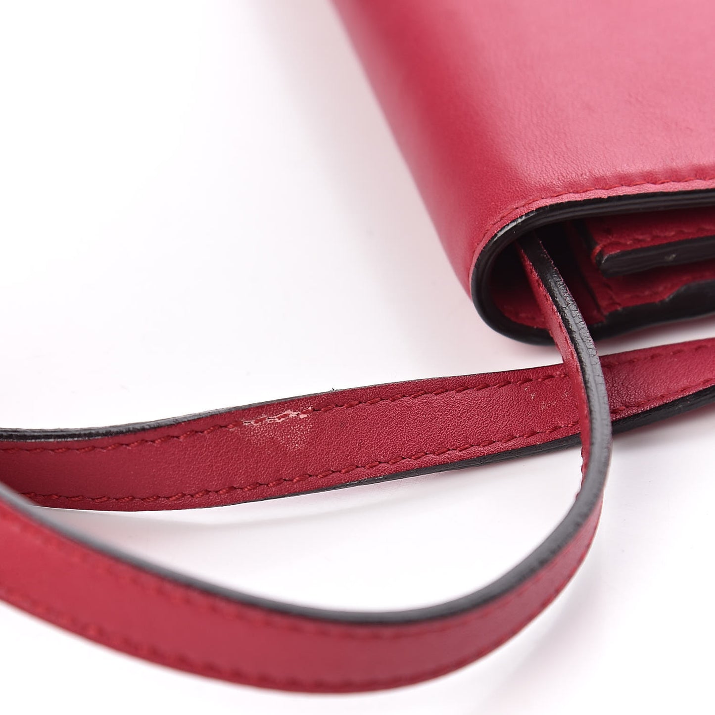 Calfskin Icon Wallet Red
