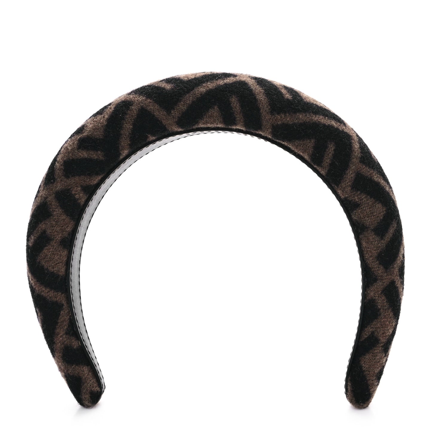 Wool Cashmere FF Logo Headband Tobacco