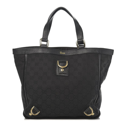 Gucci Monogram Small Abbey Tote Black 1 of 12