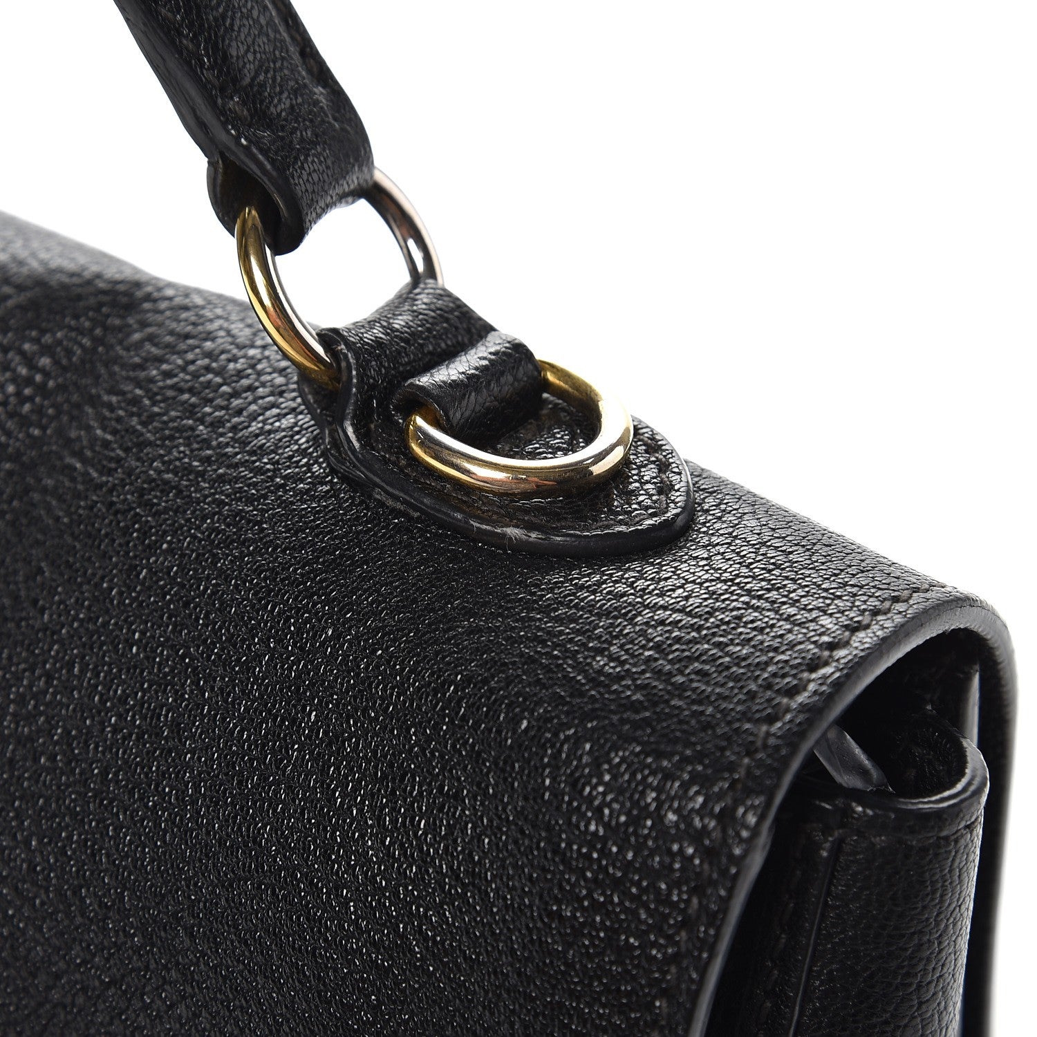 Miu Miu Goatskin Madras Shoulder Bag Nero Black 9 of 10