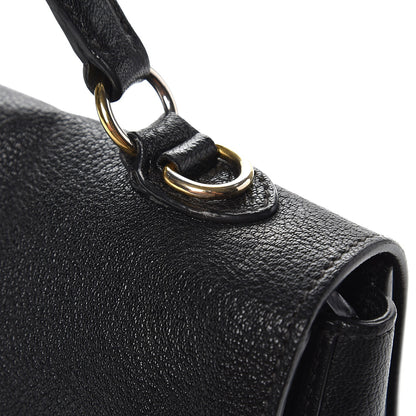 Miu Miu Goatskin Madras Shoulder Bag Nero Black 9 of 10