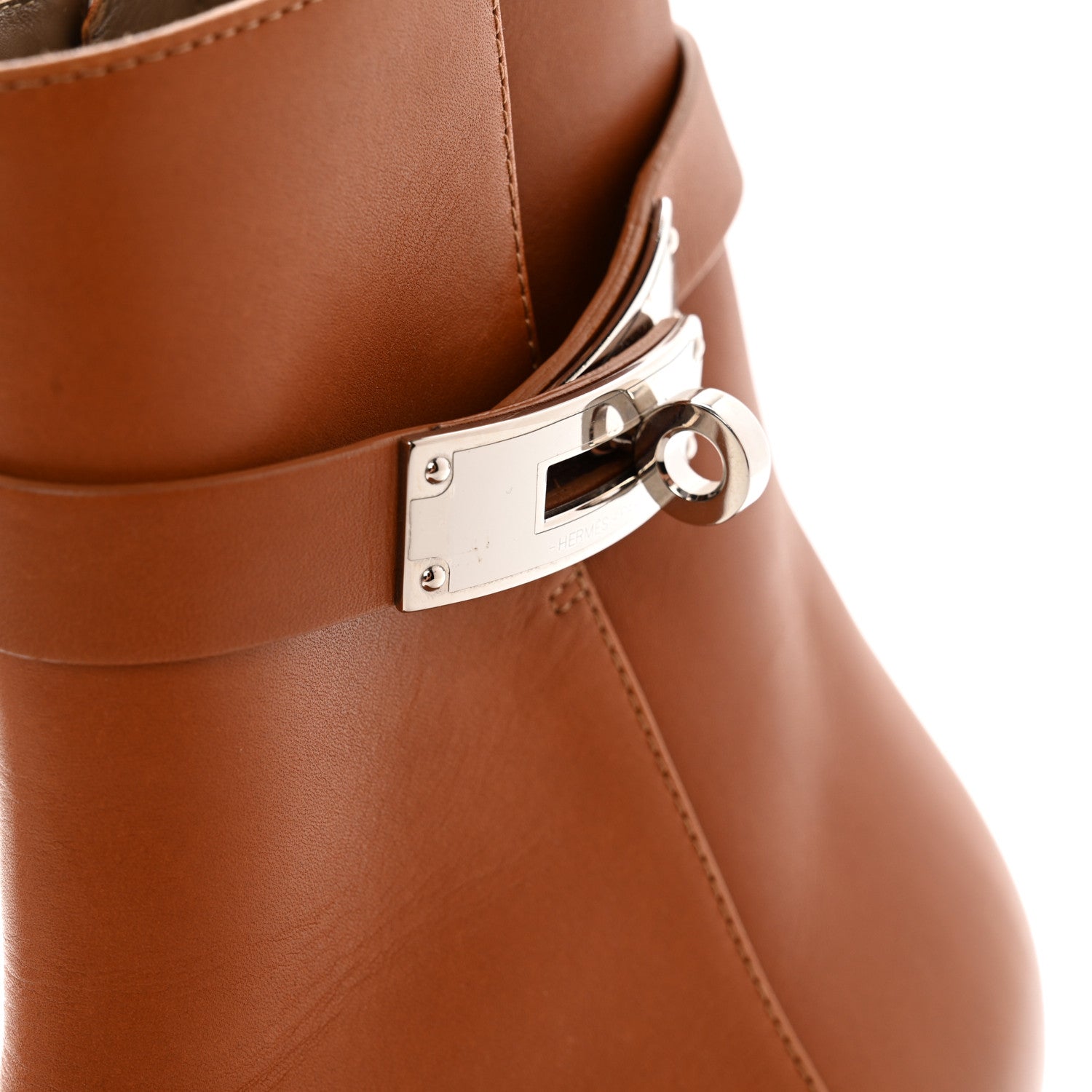 Hermes Calfskin Saint Germain Ankle Boots 37 Gold 9 of 10