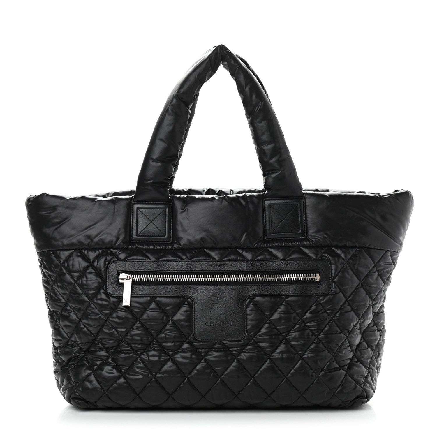 Chanel Nylon Quilted Large Coco Cocoon Tote Black 1 of 13
