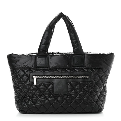 Chanel Nylon Quilted Large Coco Cocoon Tote Black 1 of 13