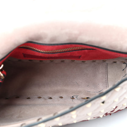 Valentino Garavani Nappa Flower Intarsia Medium Rockstud Spike Shoulder Bag Multicolor 5 of 11