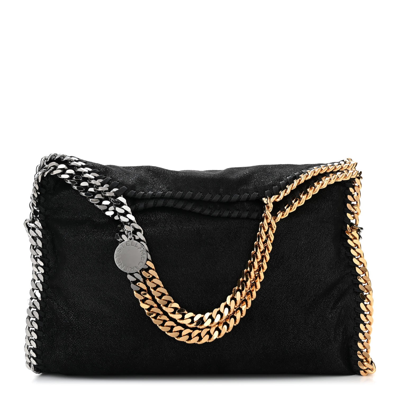Stella McCartney Shaggy Deer Falabella Fold Over Tote Black 1 of 10