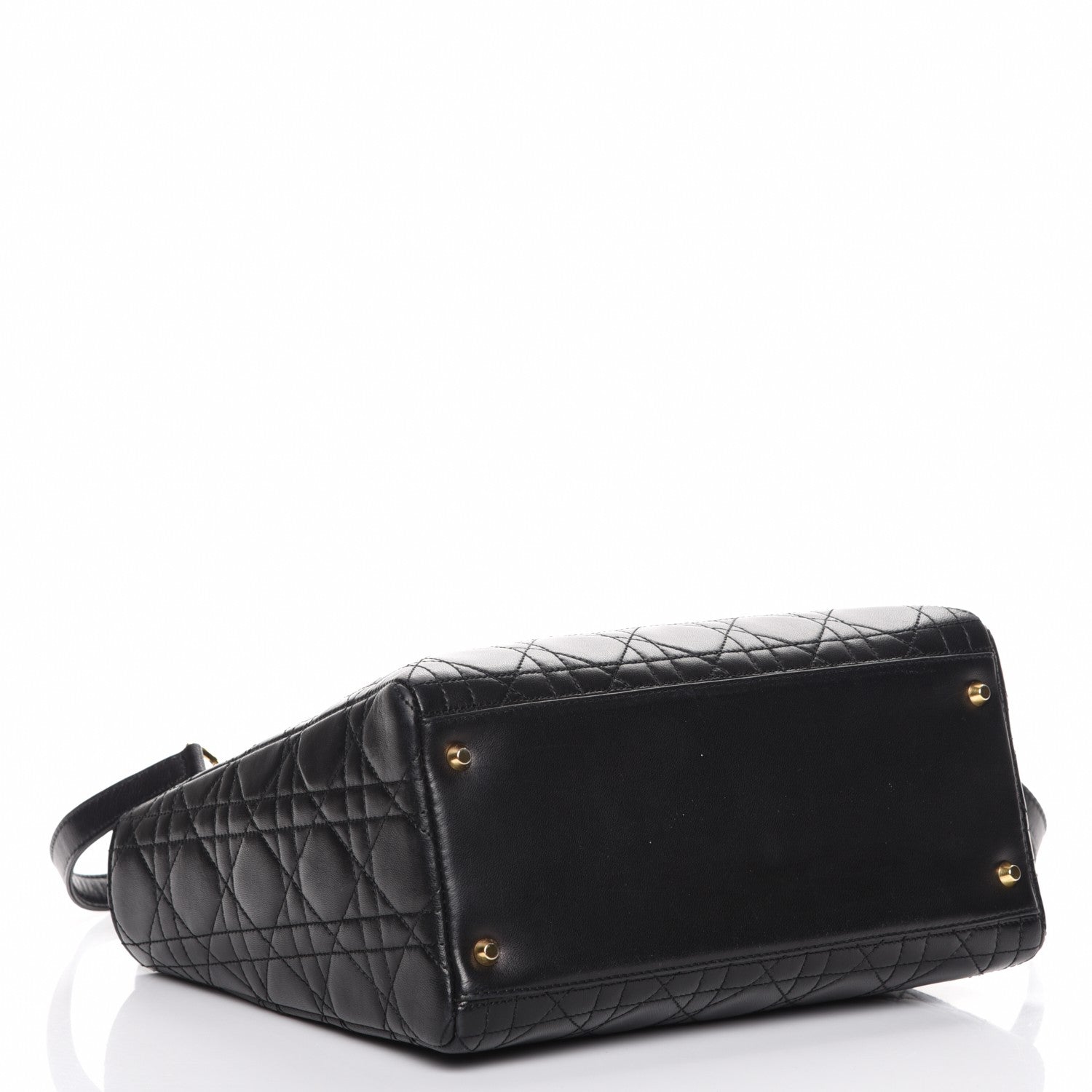 Christian Dior Lambskin Cannage Medium Lady Dior Black 5 of 8