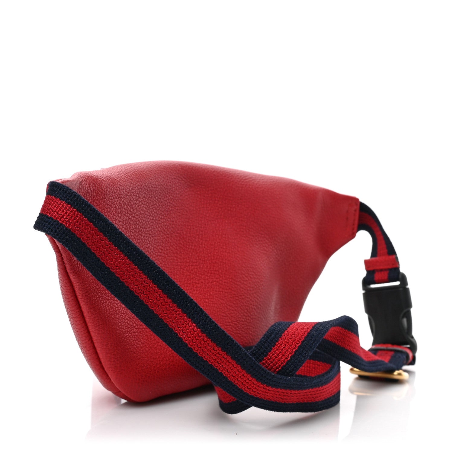 Gucci Grained Calfskin Small Logo Belt Bag Hibiscus Red 2 of 8