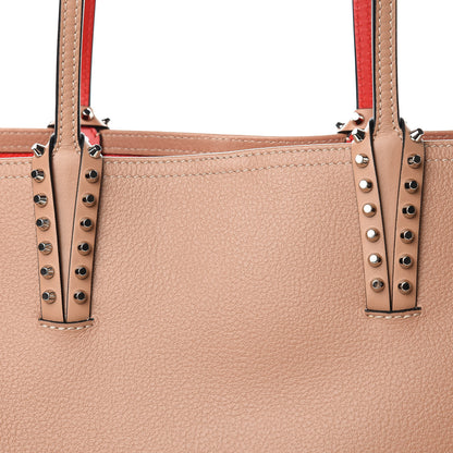 Christian Louboutin Calfskin Spikes East West Cabata Tote Nude 9 of 13