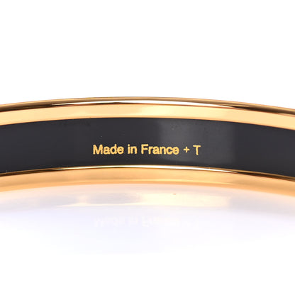 Hermes Enamel Printed Narrow Caleche Bracelet 65 Ultramarine 3 of 4