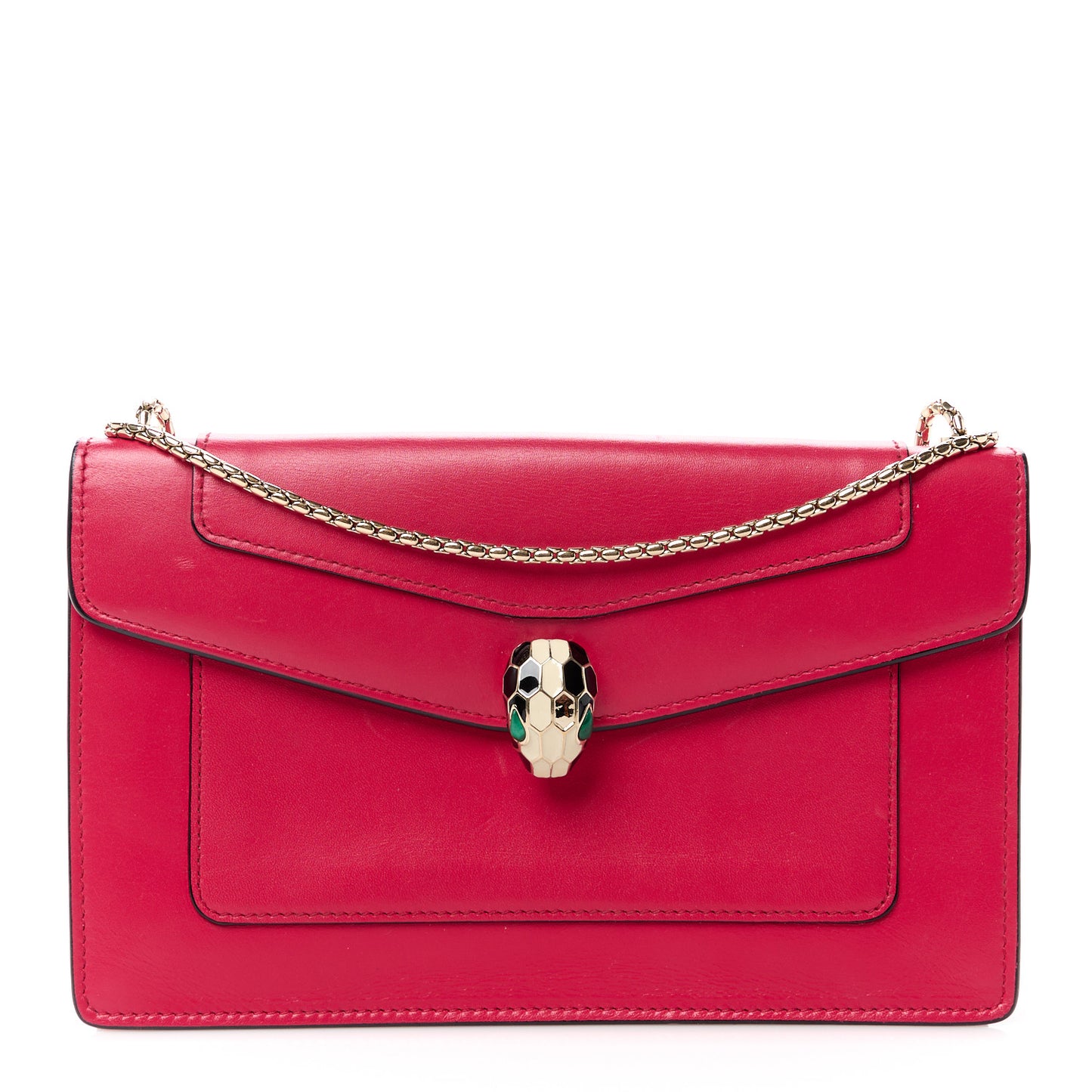 Calfskin Serpenti Forever Shoulder Bag Pink