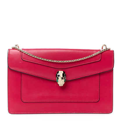 Bulgari Calfskin Serpenti Forever Shoulder Bag Pink 1 of 12