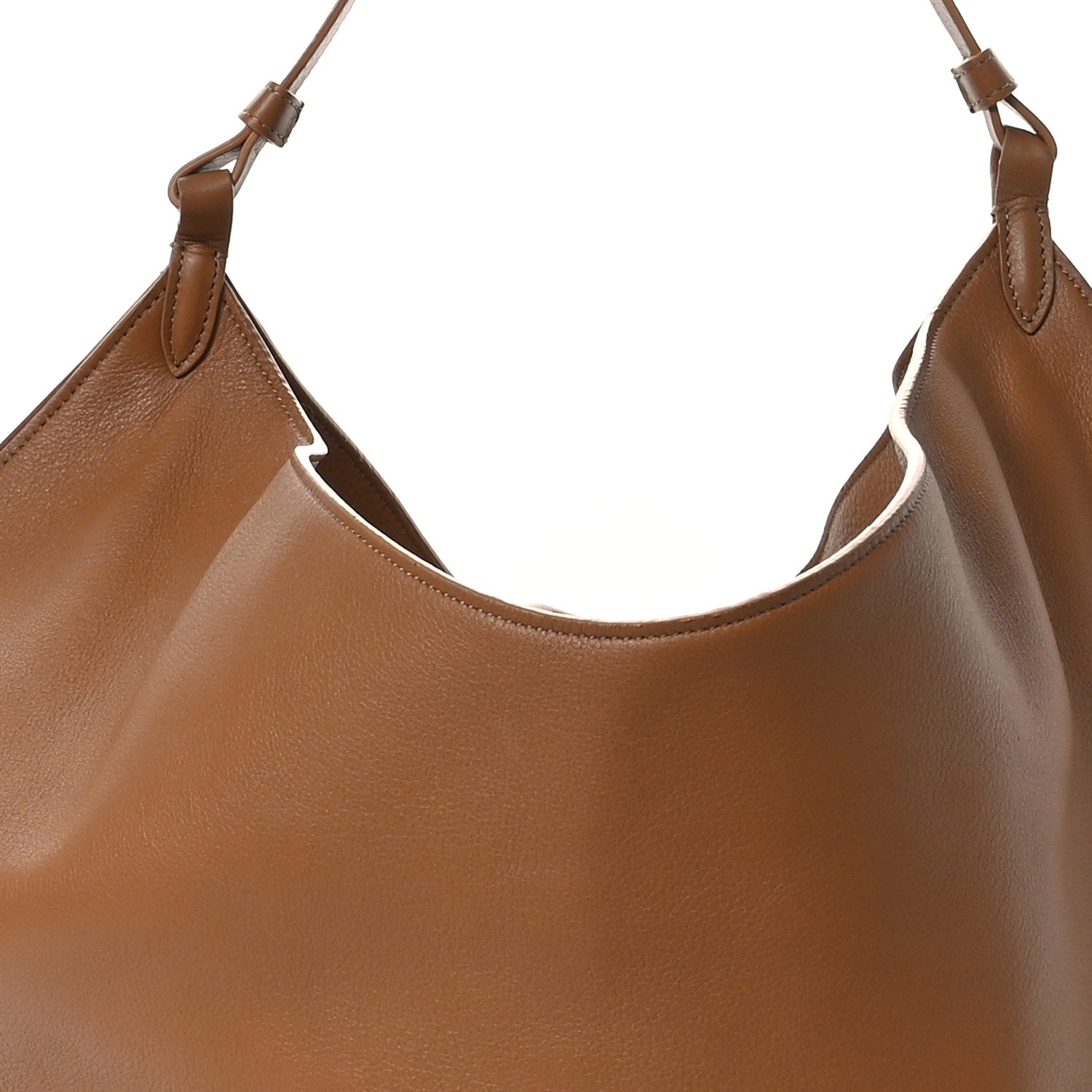Khaite Calfskin Medium Lotus Tote Nougat 9 of 11