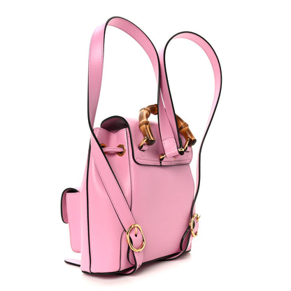 Gucci Calfskin Bamboo Backpack Glossy Pink 3 of 11