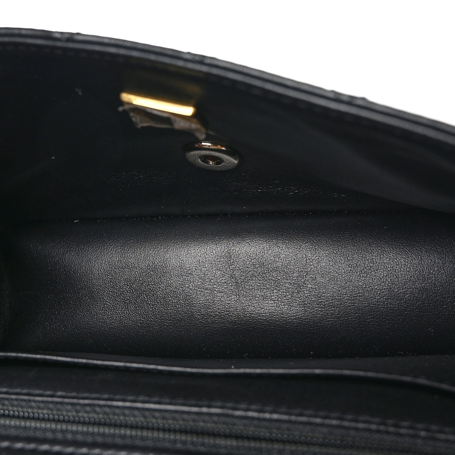 Chanel Lambskin Quilted Mini Top Handle Rectangular Flap Black 5 of 11